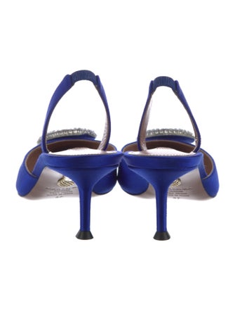 Aquazzura Satin Slingback Pumps