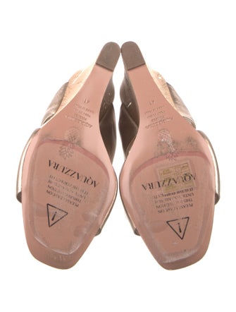 Aquazzura Leather Slides