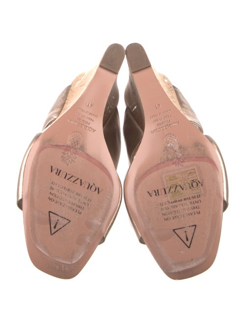 Aquazzura Leather Slides