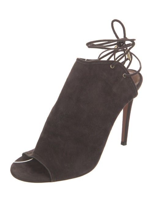 Aquazzura Suede Slingback Pumps