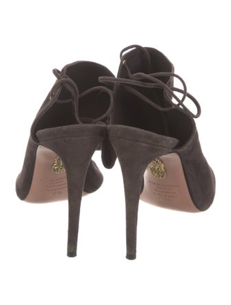 Aquazzura Suede Slingback Pumps