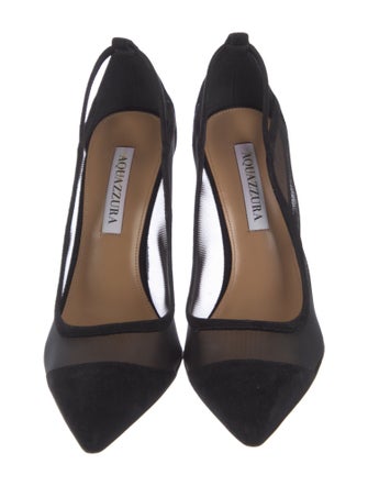 Aquazzura Suede Slingback Pumps