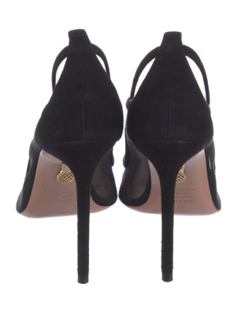 Aquazzura Suede Slingback Pumps