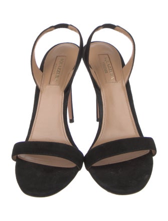 Aquazzura Suede Slingback Sandals