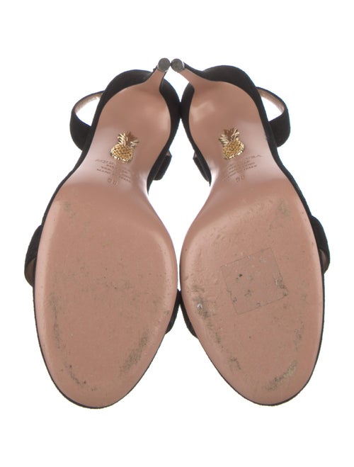 Aquazzura Suede Slingback Sandals