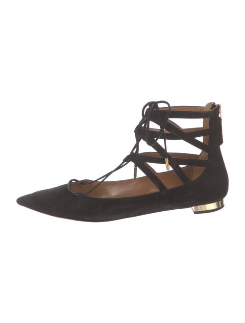 Aquazzura Suede Flats
