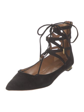 Aquazzura Suede Flats