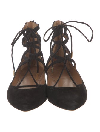 Aquazzura Suede Flats