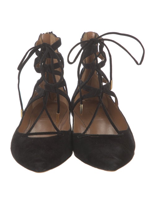 Aquazzura Suede Flats