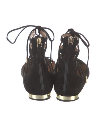 Aquazzura Suede Flats