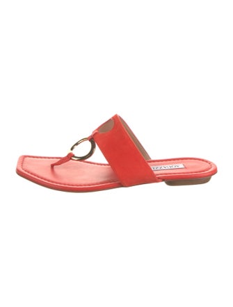 Aquazzura Suede Slides