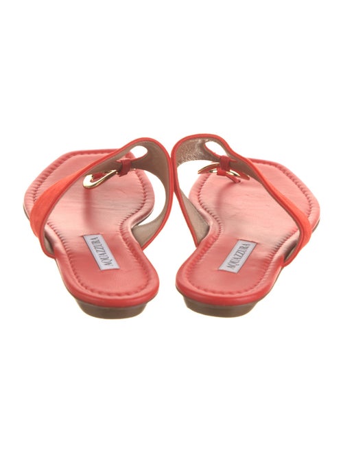 Aquazzura Suede Slides