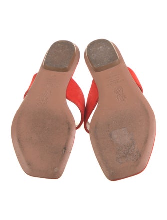 Aquazzura Suede Slides