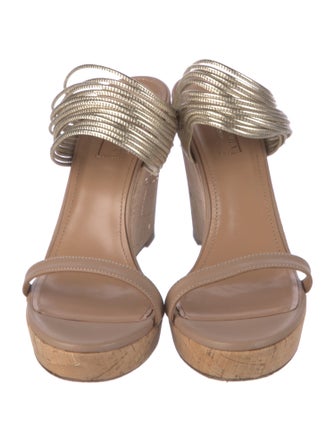 Aquazzura Leather Slingback Sandals