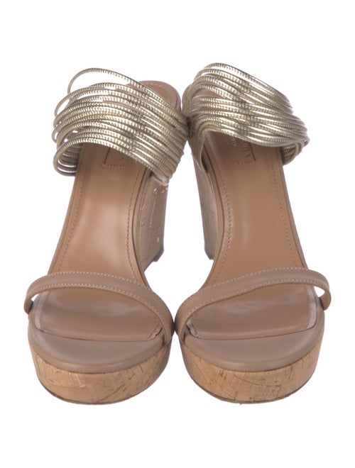 Aquazzura Leather Slingback Sandals