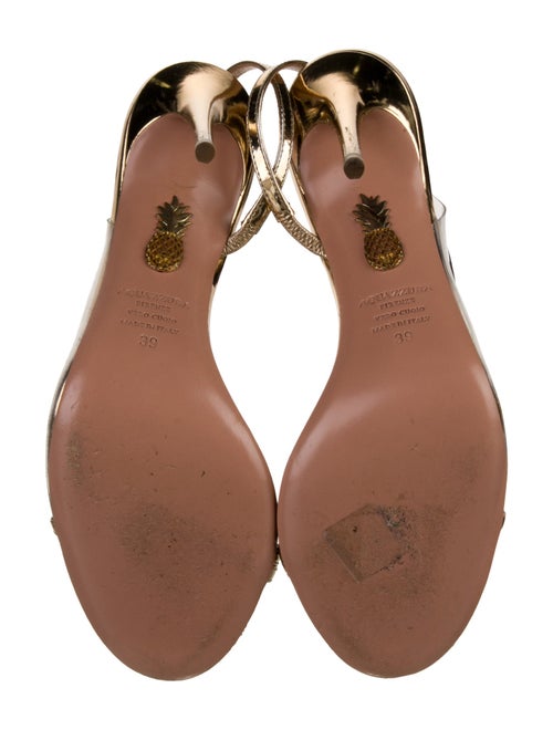 Aquazzura Leather Slingback Sandals