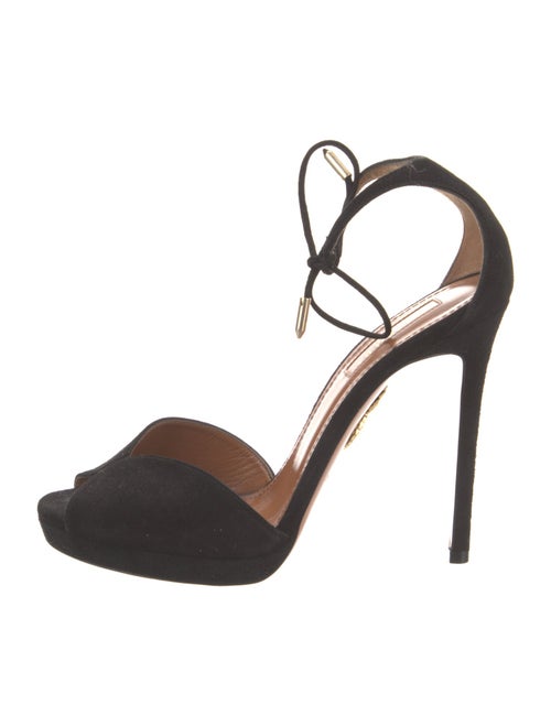 Aquazzura Suede D'Orsay Pumps