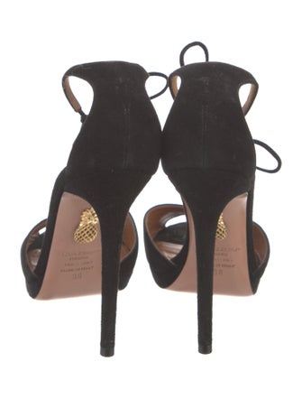 Aquazzura Suede D'Orsay Pumps