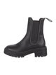 Aquazzura Leather Beaded Accents Chelsea Boots