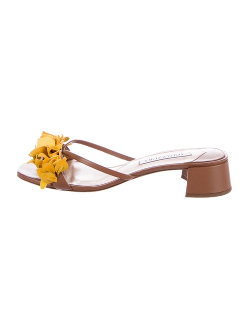 Aquazzura Leather Slides