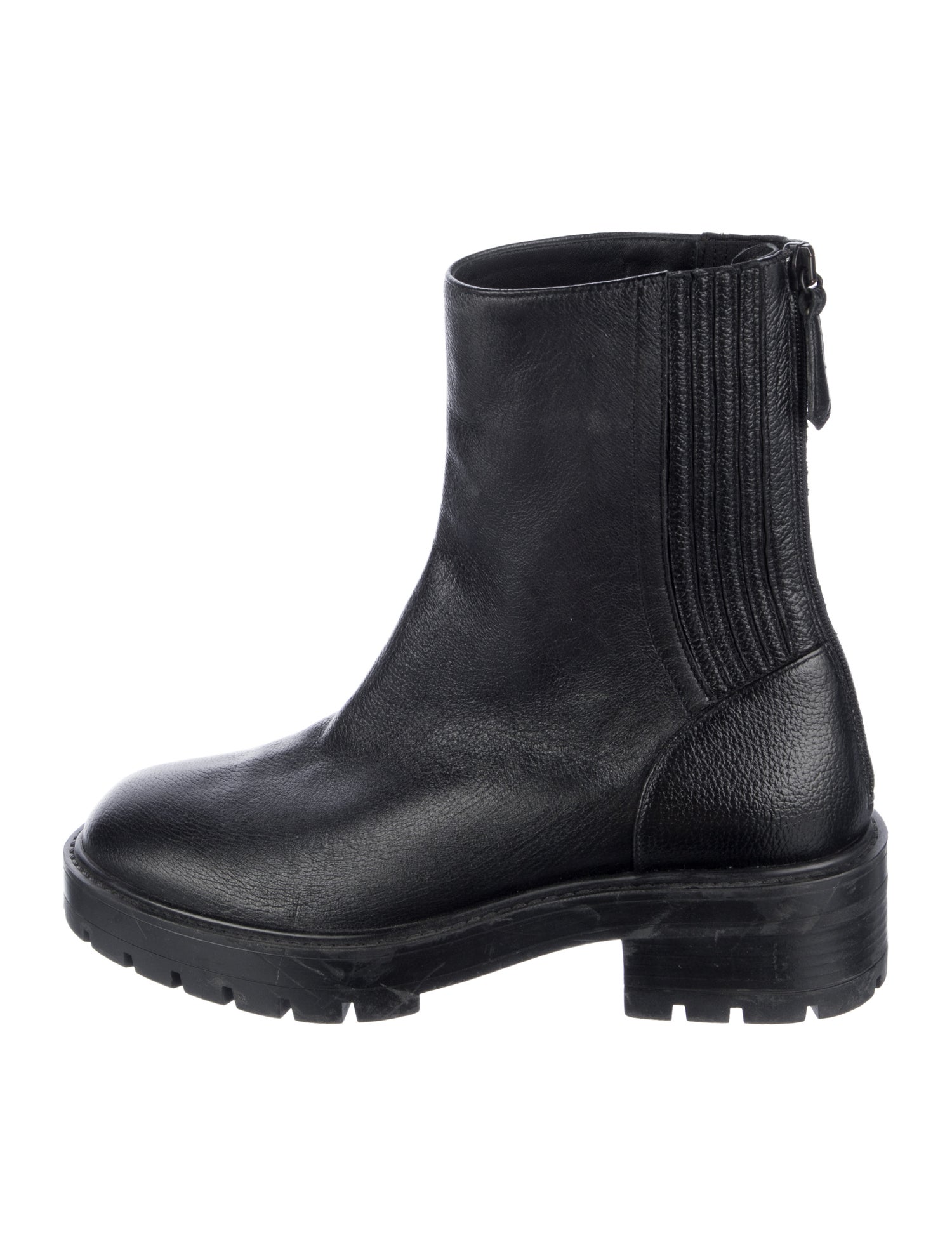 Aquazzura Leather Moto Boots