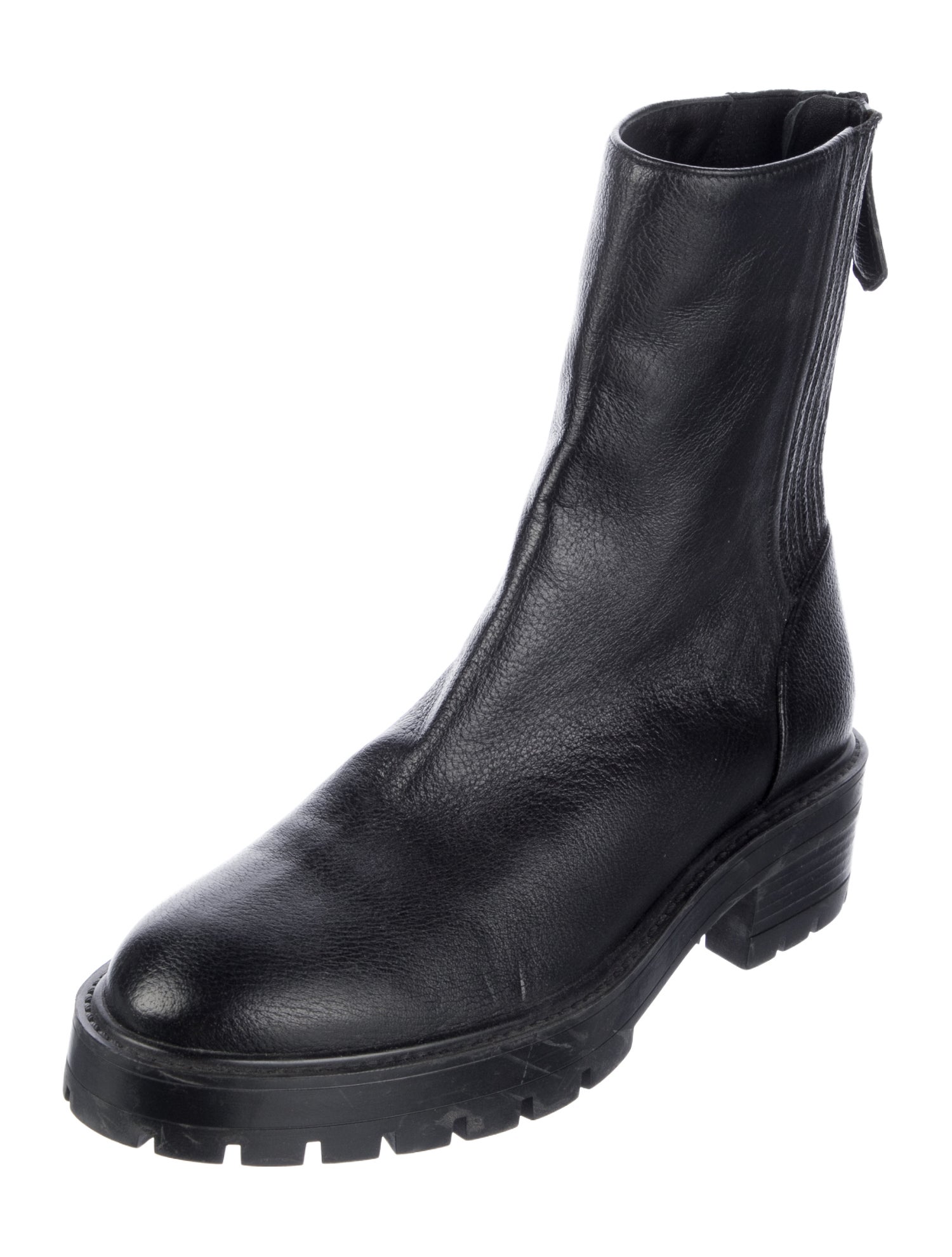 Aquazzura Leather Moto Boots