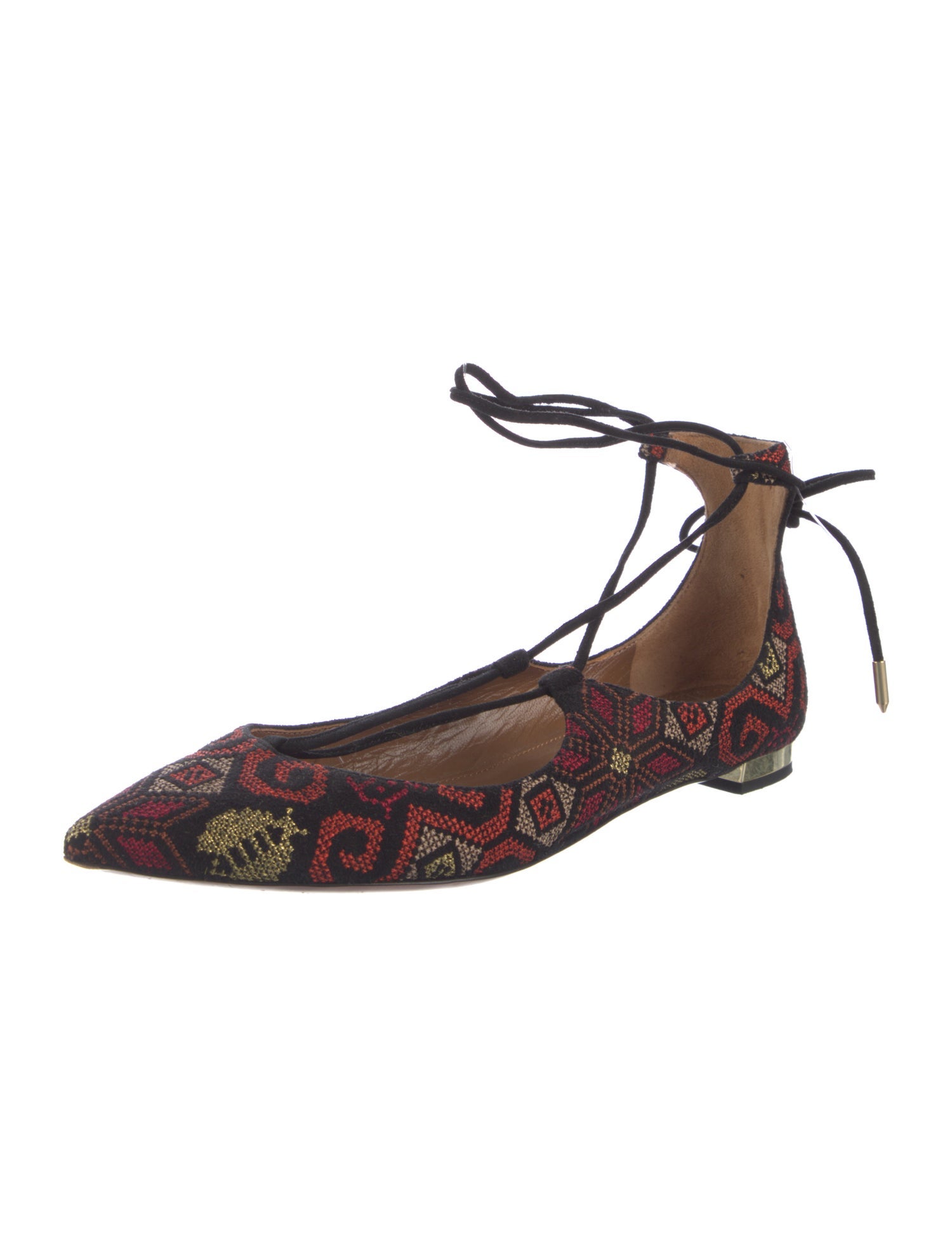 Aquazzura Printed Ballet Flats