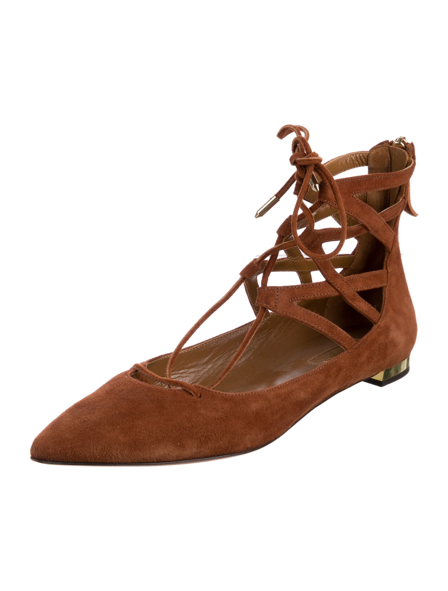 Aquazzura Suede Flats