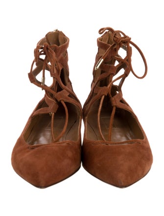 Aquazzura Suede Flats