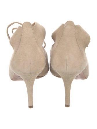 Aquazzura Suede T-Strap Sandals