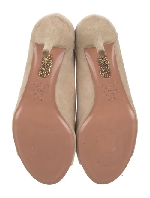 Aquazzura Suede T-Strap Sandals