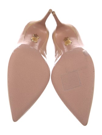 Aquazzura Patent Leather Cutout Accent Pumps