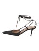 Aquazzura Suede T-Strap Pumps