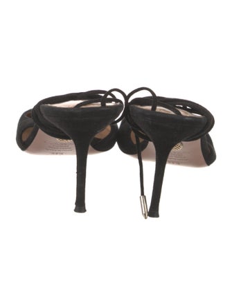 Aquazzura Suede T-Strap Pumps