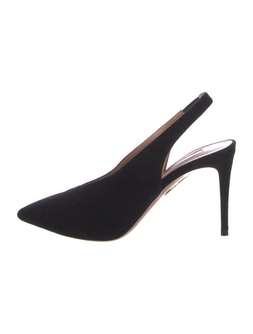 Aquazzura Suede Slingback Pumps