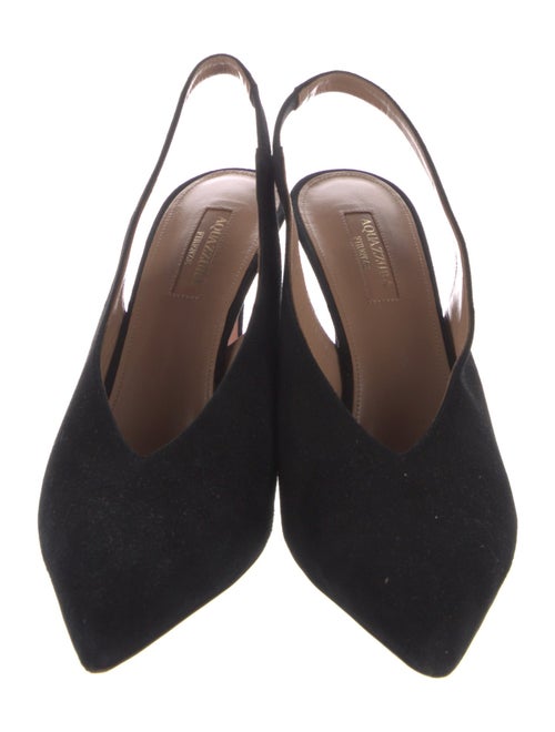 Aquazzura Suede Slingback Pumps