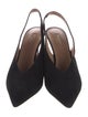 Aquazzura Suede Slingback Pumps