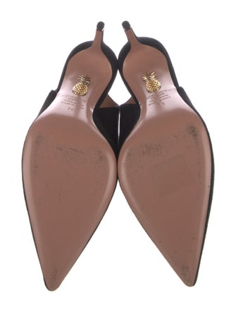 Aquazzura Suede Slingback Pumps