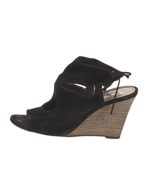 Aquazzura Suede Slingback Sandals