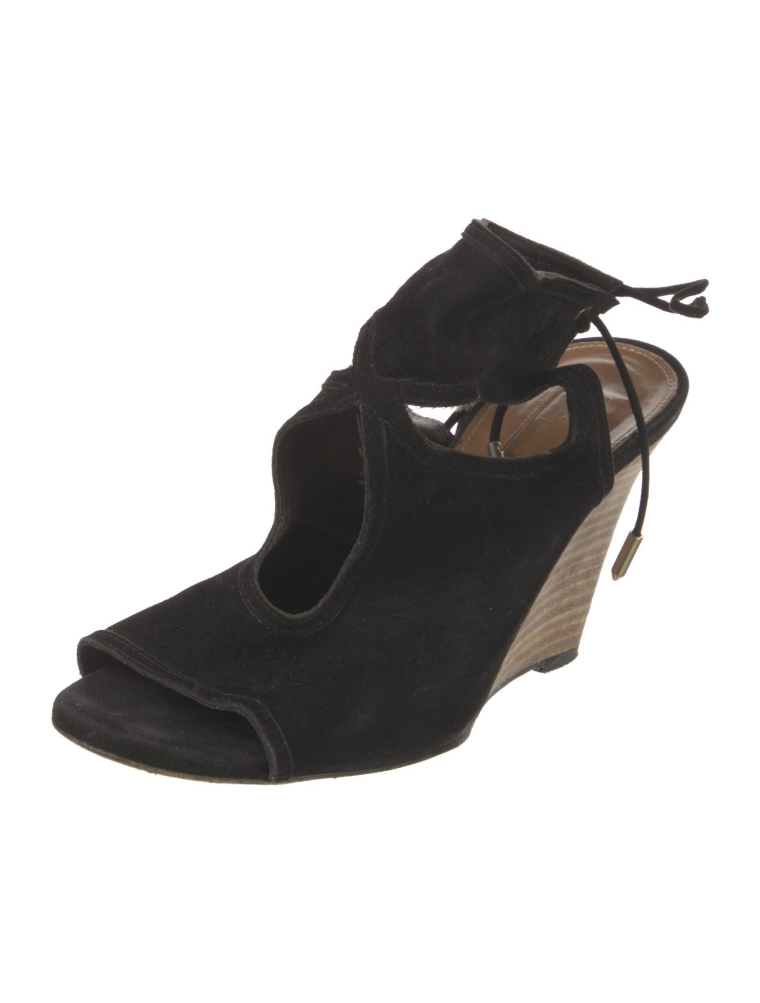 Aquazzura Suede Slingback Sandals