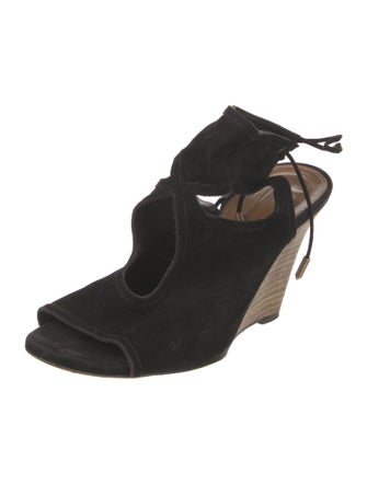 Aquazzura Suede Slingback Sandals