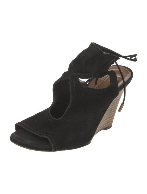 Aquazzura Suede Slingback Sandals