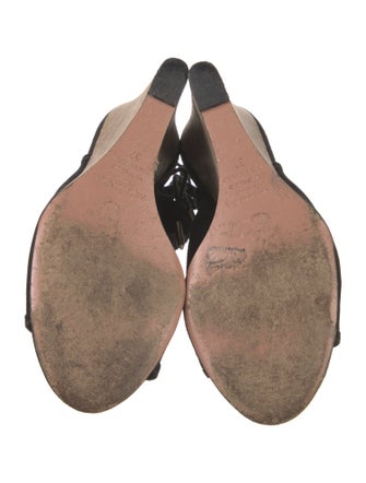 Aquazzura Suede Slingback Sandals