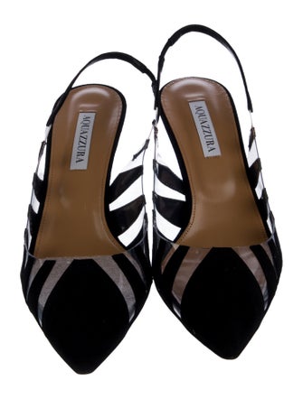 Aquazzura Leather Slingback Pumps