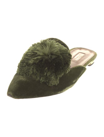 Aquazzura Velvet Mules