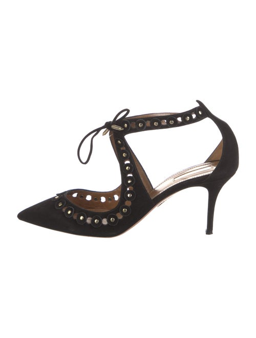 Aquazzura Suede D'Orsay Pumps