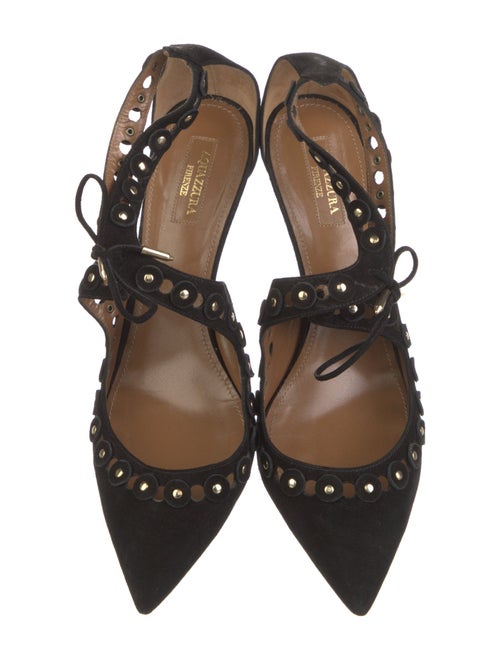 Aquazzura Suede D'Orsay Pumps