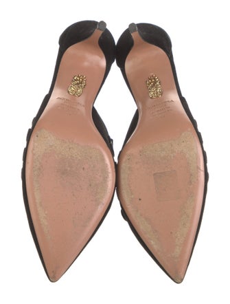 Aquazzura Suede D'Orsay Pumps