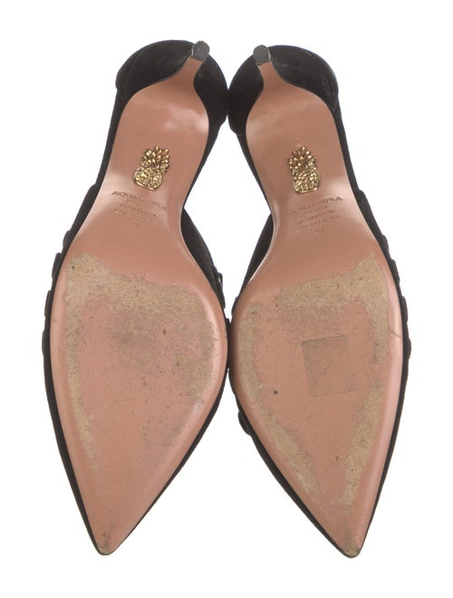 Aquazzura Suede D'Orsay Pumps