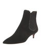 Aquazzura Suede Studded Accents Chelsea Boots